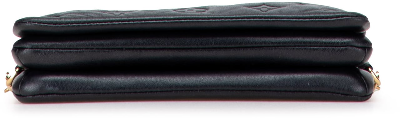 Louis Vuitton Monogram Embossed Pochette Coussin Zwart