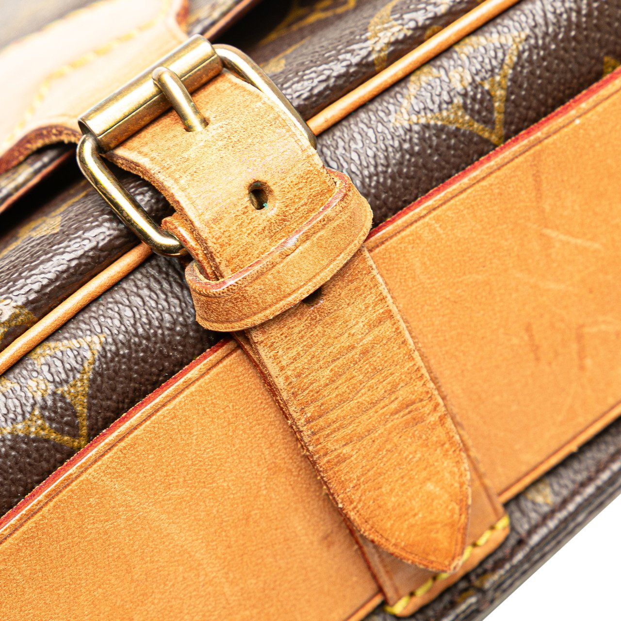 Louis Vuitton Monogram Cartouchiere MM Bruin