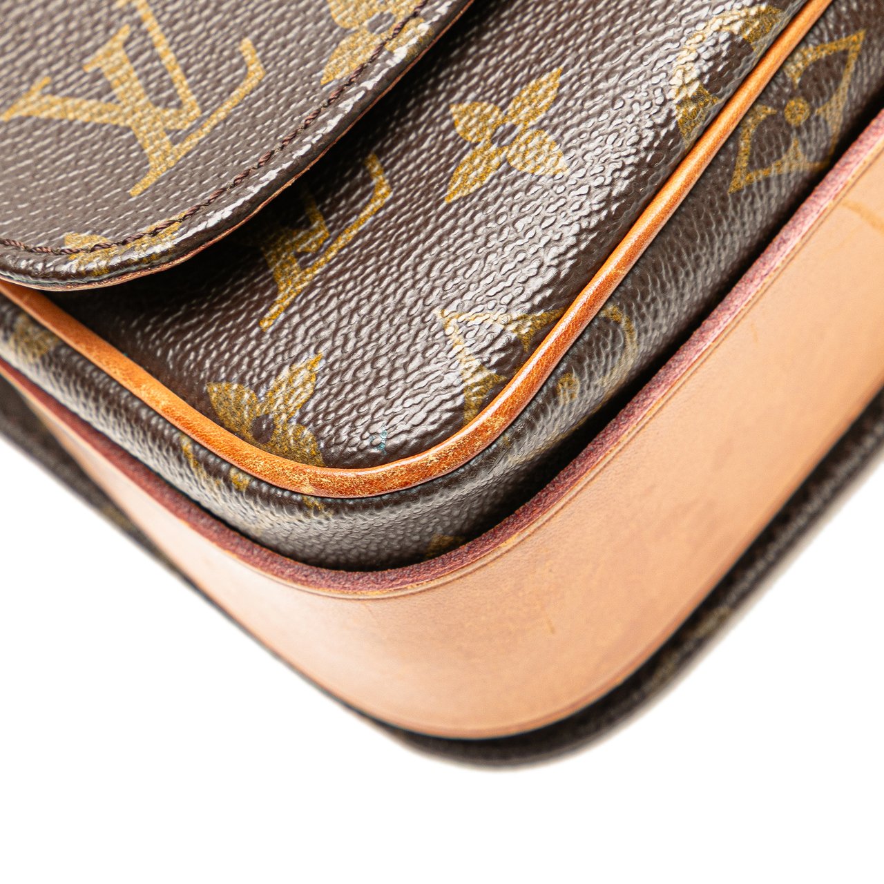 Louis Vuitton Monogram Cartouchiere MM Bruin
