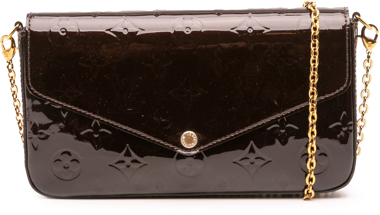 Louis Vuitton Monogram Vernis Pochette Felicie Paars