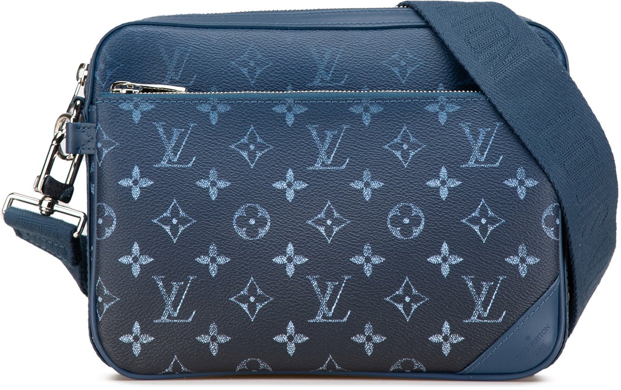Louis Vuitton Monogram Gradient Trio Messenger Blauw