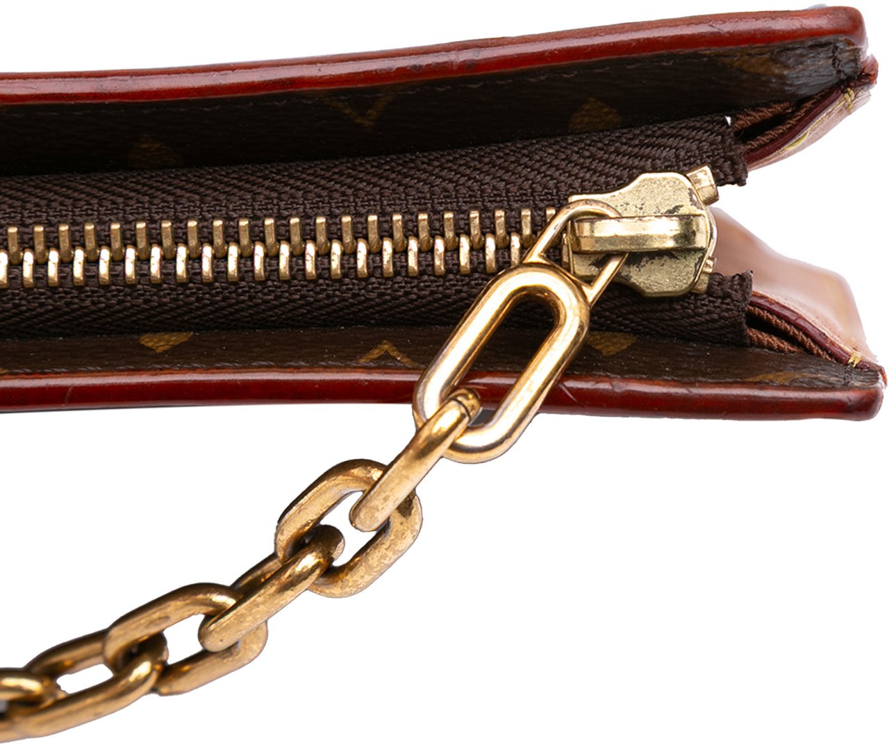 Louis Vuitton Monogram Legacy Chain Clutch Bruin