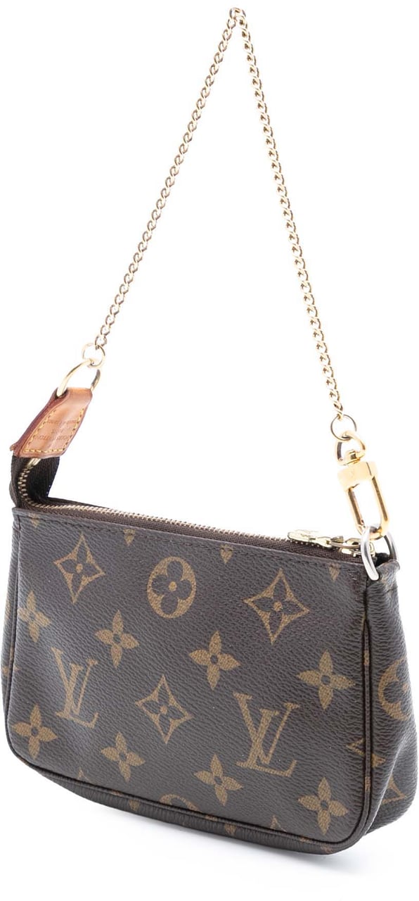 Louis Vuitton Monogram Mini Pochette Accessoires Bruin