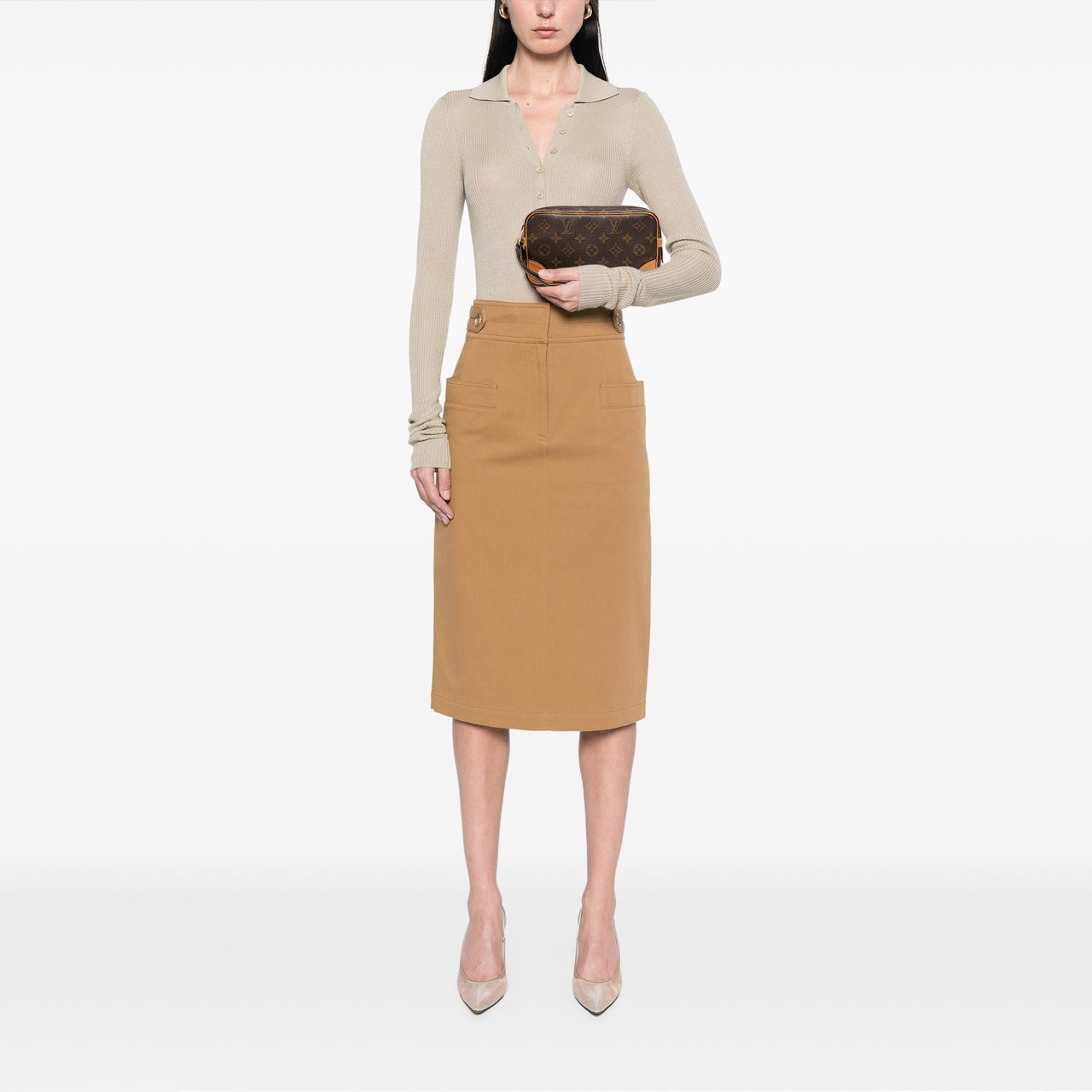 Louis Vuitton Monogram Marly Dragonne PM Bruin