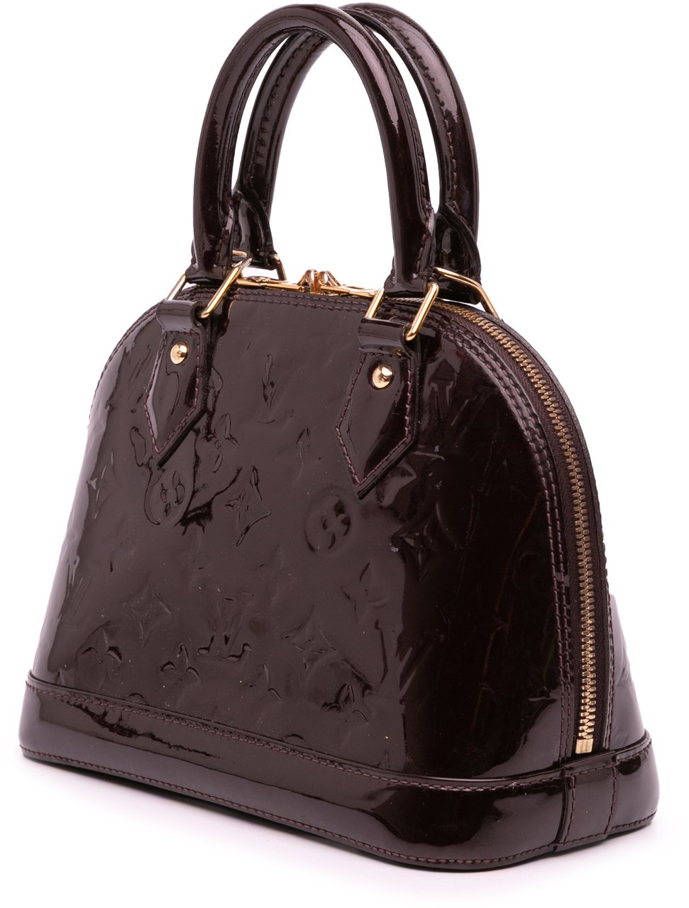 Louis Vuitton Monogram Vernis Flower Alma BB Paars
