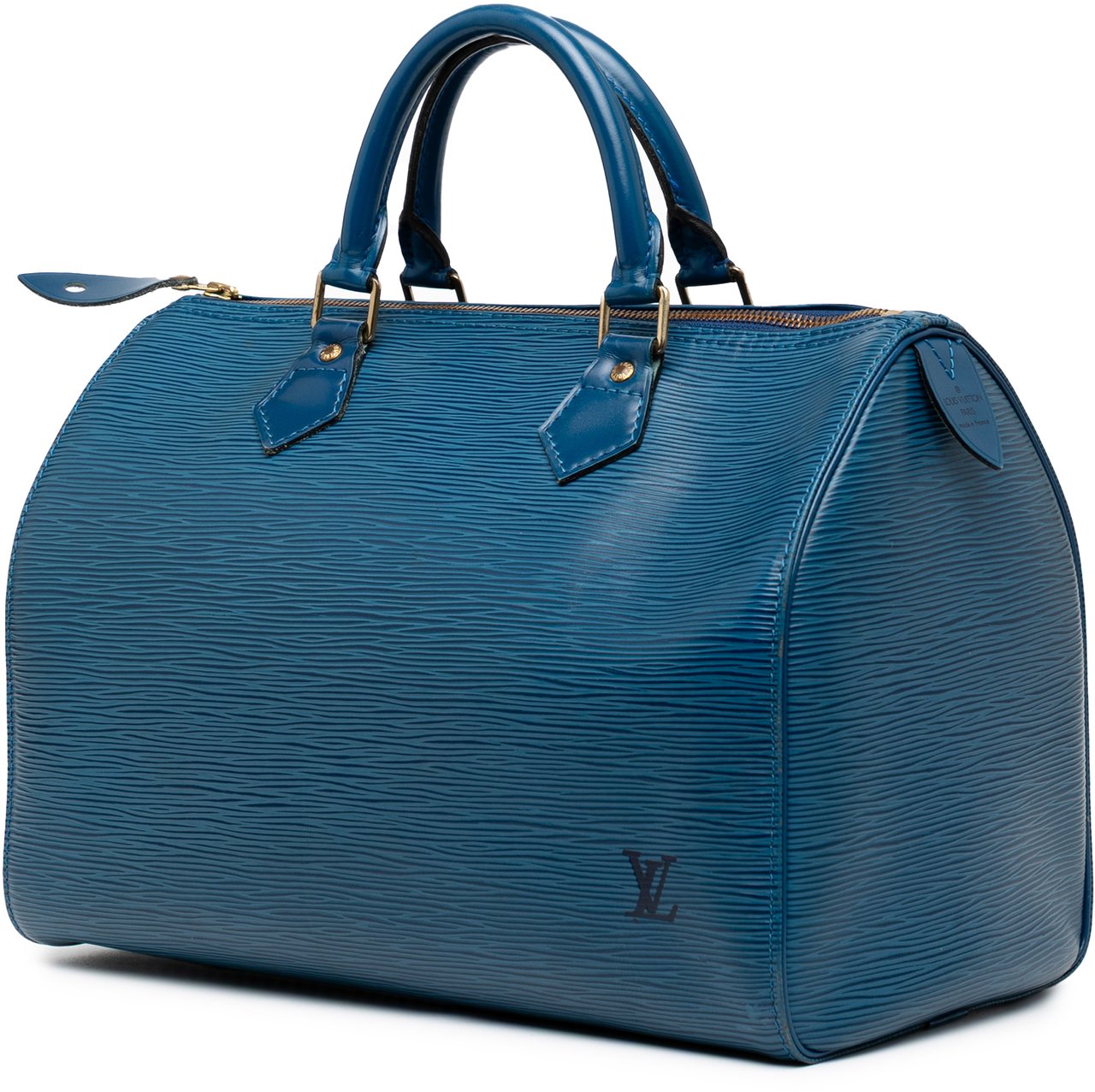 Louis Vuitton Epi Speedy 30 Blauw