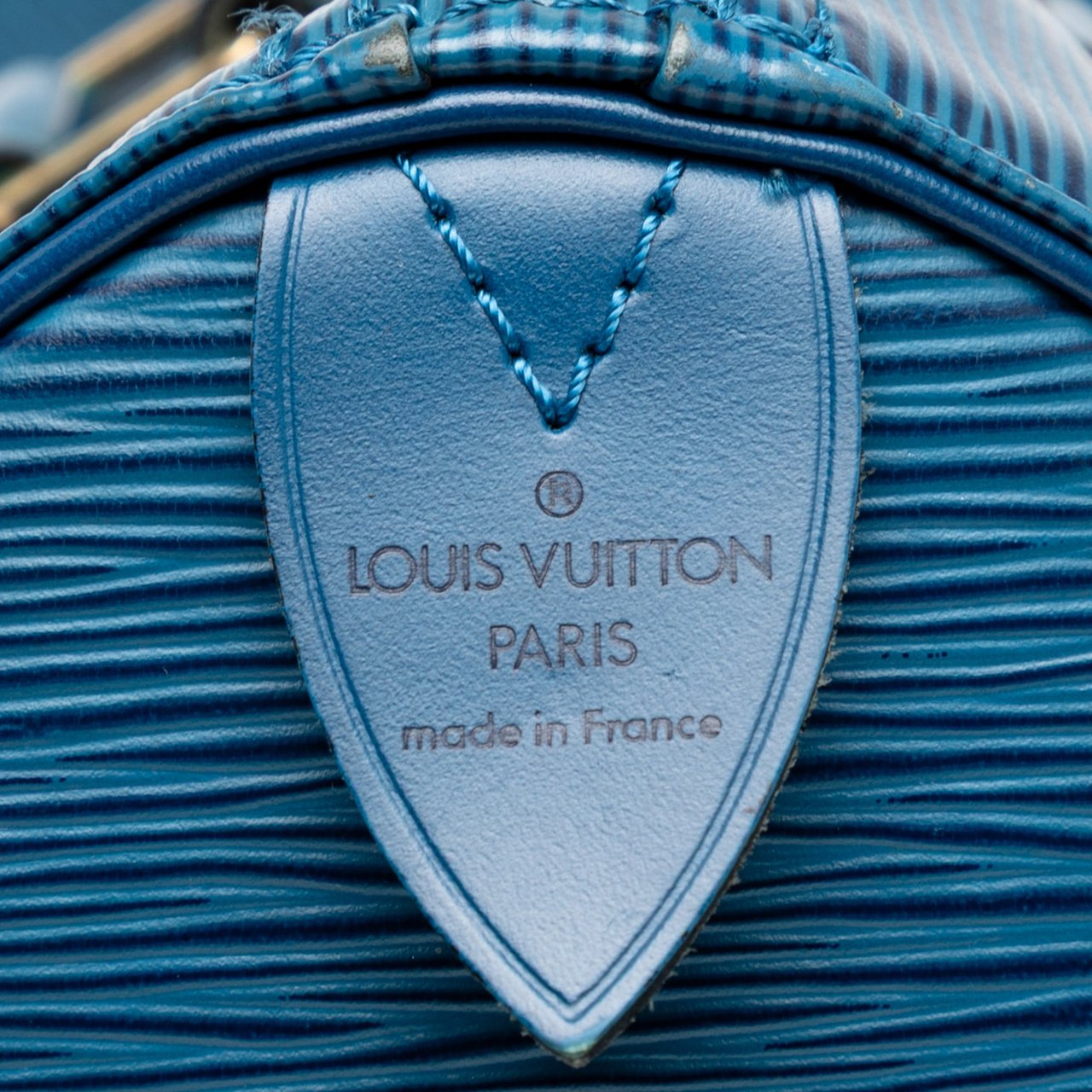 Louis Vuitton Epi Speedy 30 Blauw