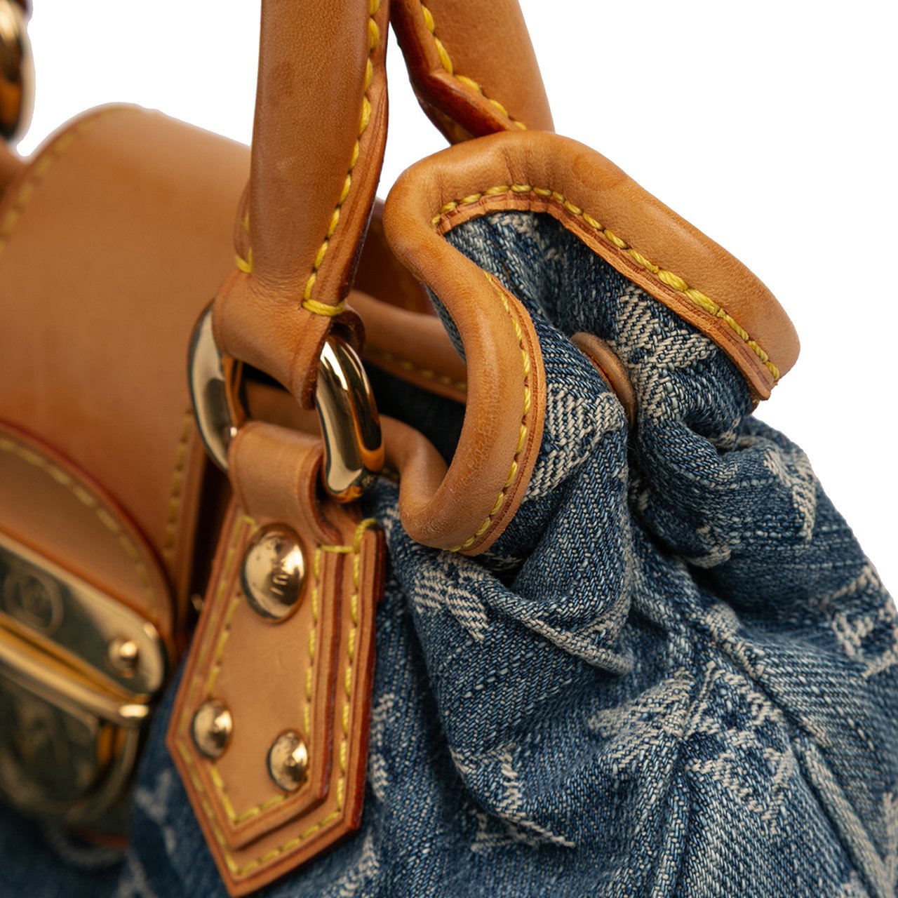 Louis Vuitton Monogram Denim Pleaty Blauw