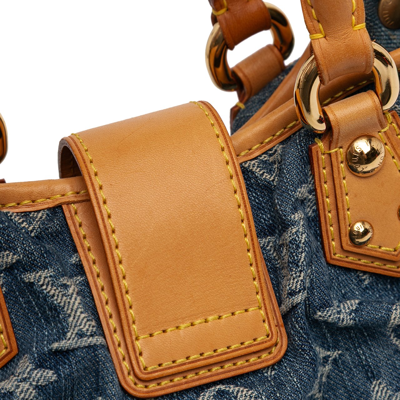 Louis Vuitton Monogram Denim Pleaty Blauw