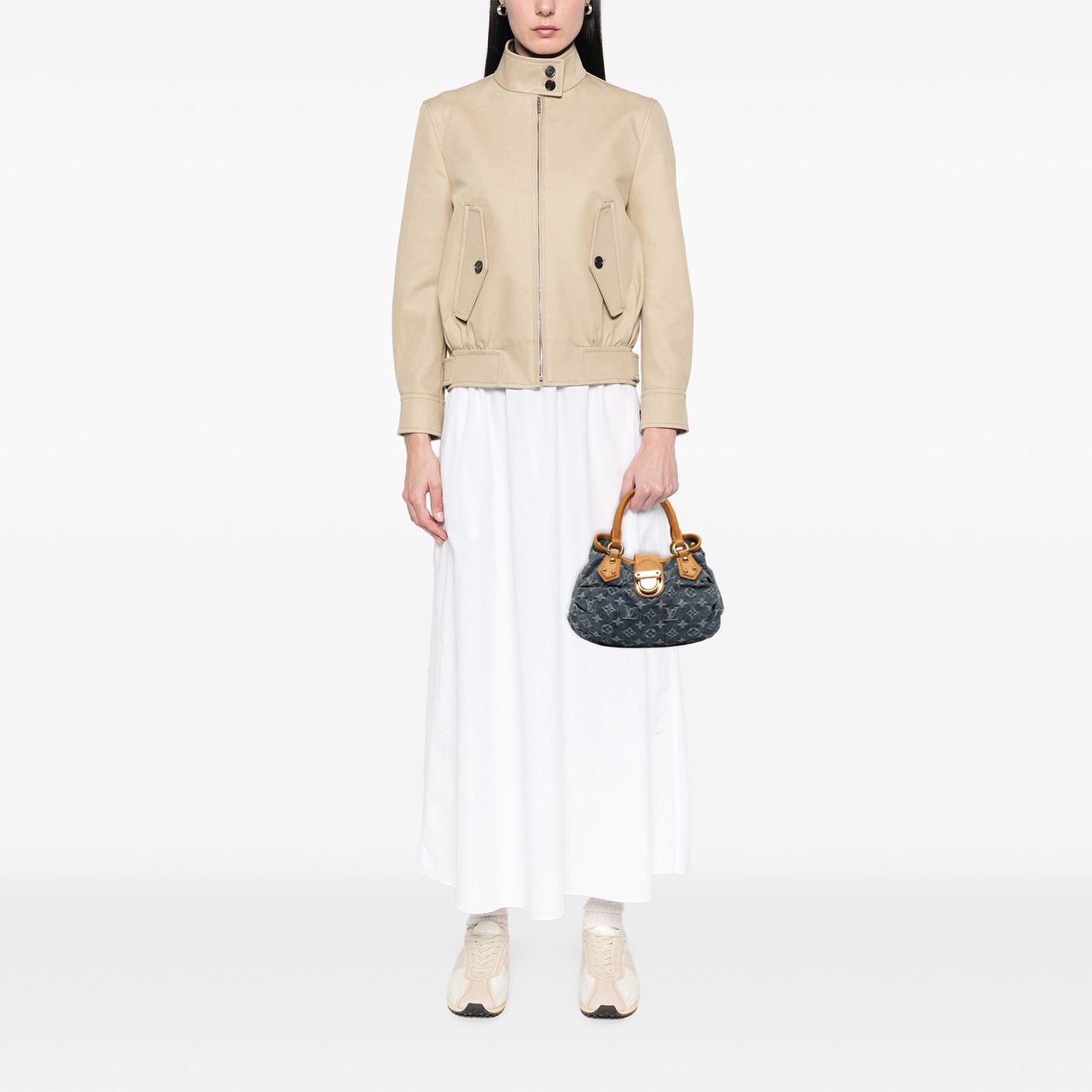 Louis Vuitton Monogram Denim Pleaty Blauw