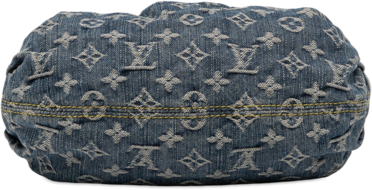 Louis Vuitton Monogram Denim Pleaty Blauw