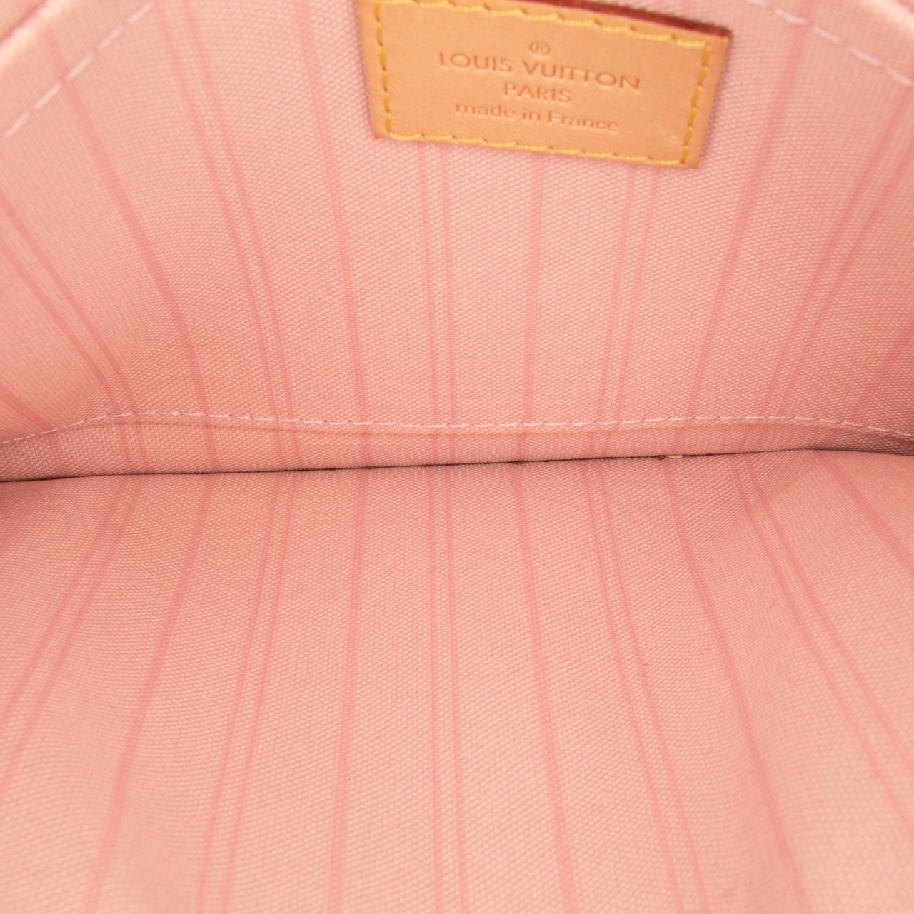 Louis Vuitton Damier Azur Neverfull MM Pouch Wit