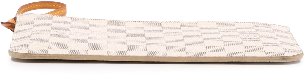 Louis Vuitton Damier Azur Neverfull MM Pouch Wit