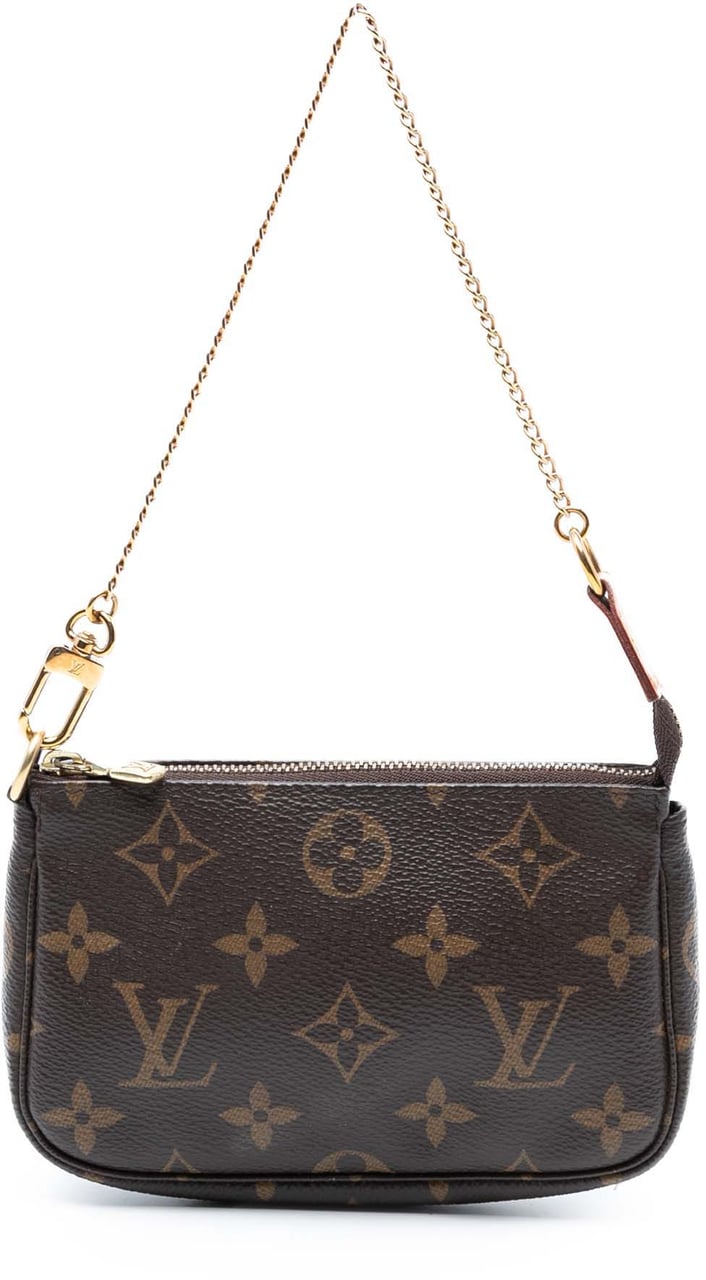 Louis Vuitton Monogram Mini Pochette Accessoires Bruin