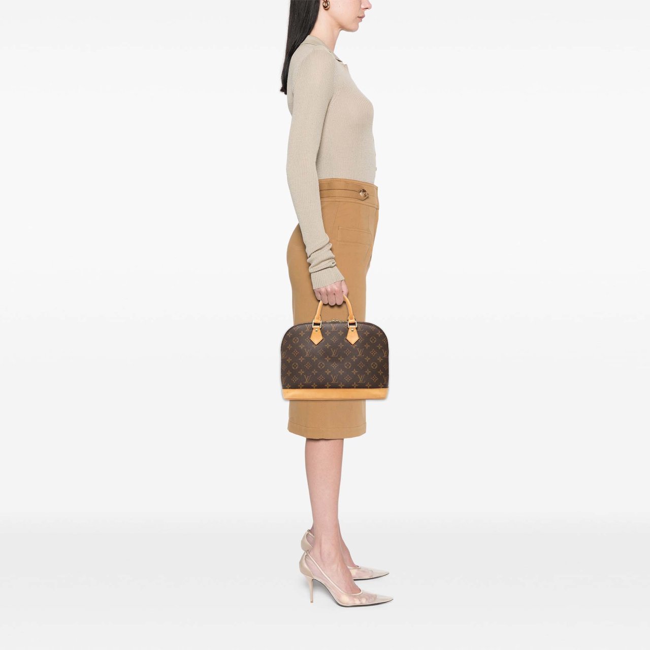 Louis Vuitton Monogram Alma PM Bruin