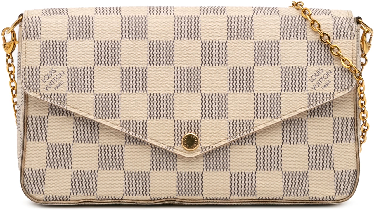 Louis Vuitton Damier Azur Pochette Felicie Wit