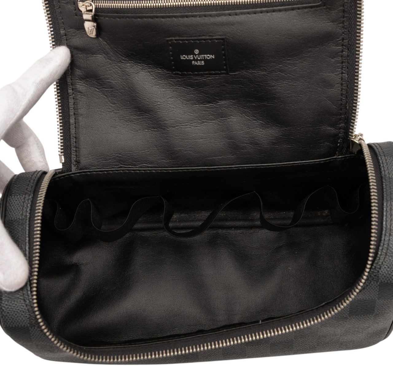 Louis Vuitton Damier Graphite Toiletry Pouch Zwart