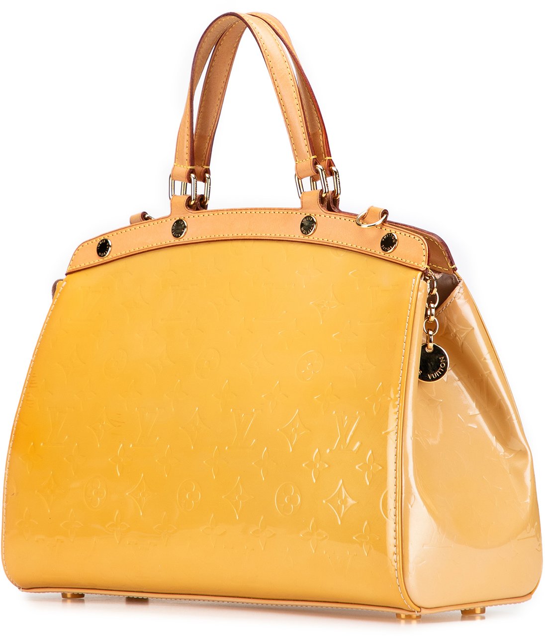 Louis Vuitton Monogram Vernis Brea MM Geel