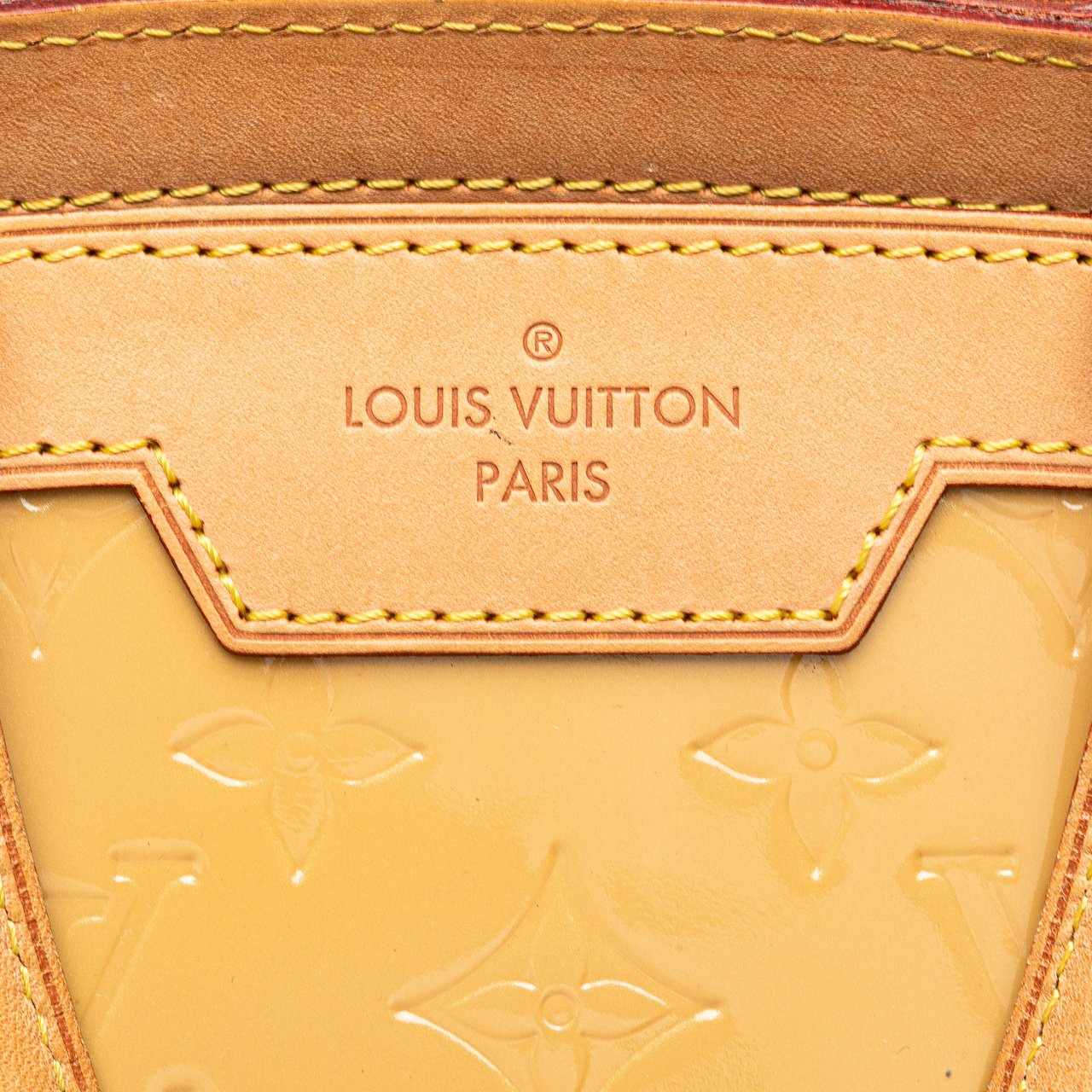Louis Vuitton Monogram Vernis Brea MM Geel