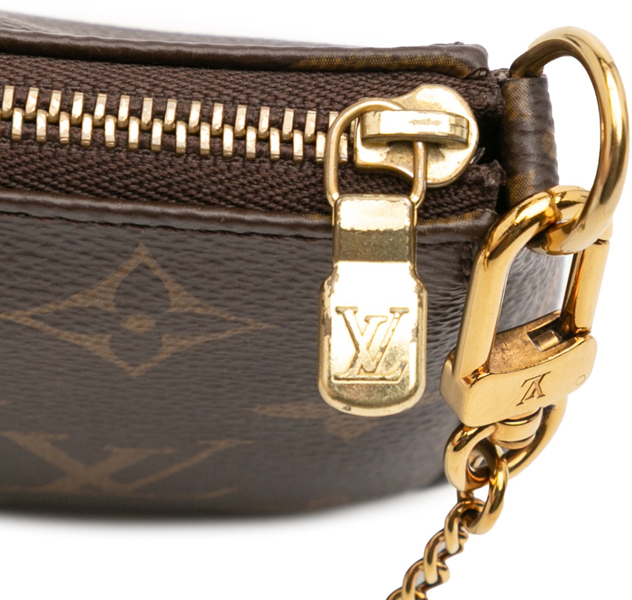Louis Vuitton Monogram Mini Pochette Accessoires Bruin