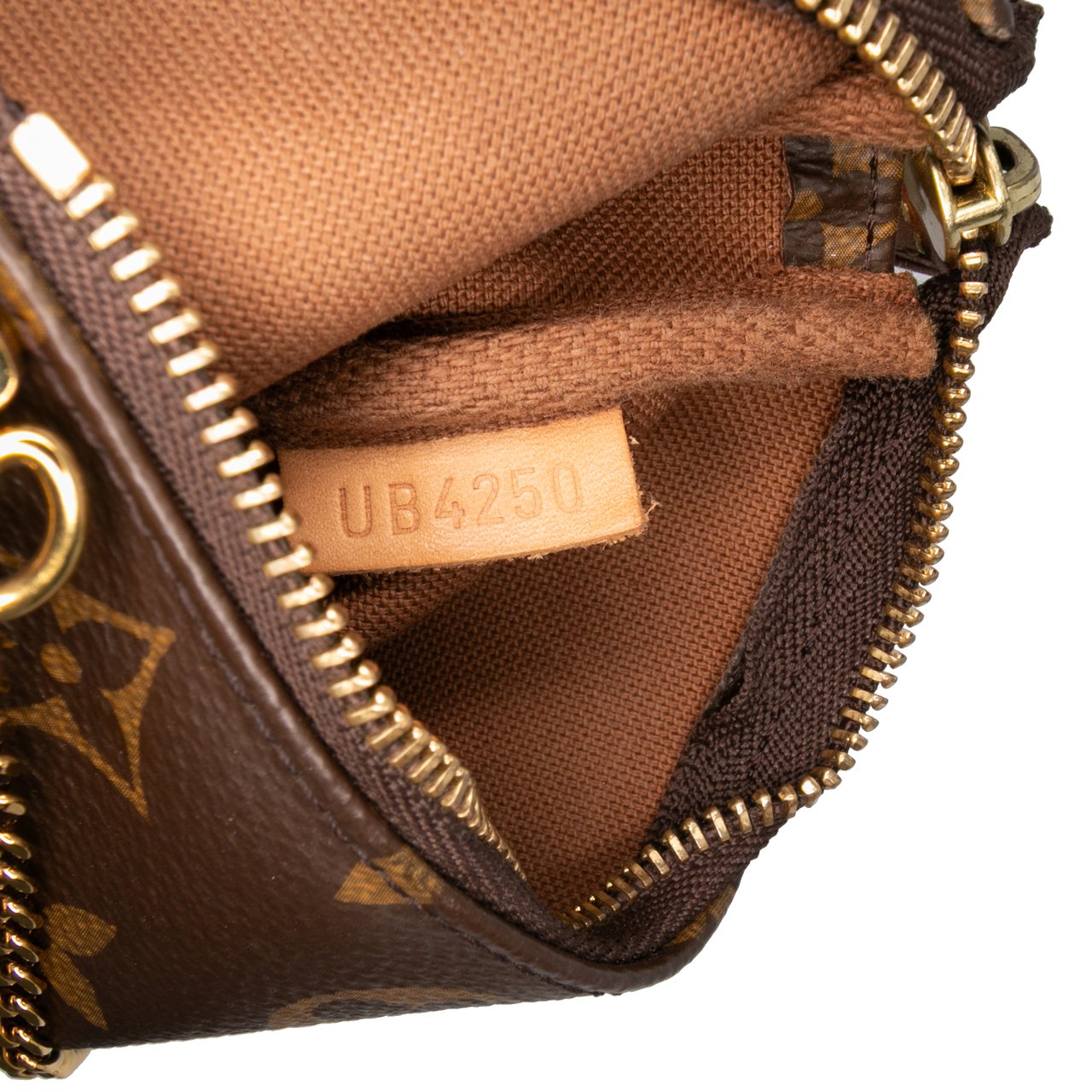 Louis Vuitton Monogram Mini Pochette Accessoires Bruin