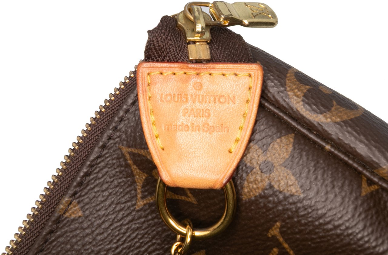 Louis Vuitton Monogram Mini Pochette Accessoires Bruin