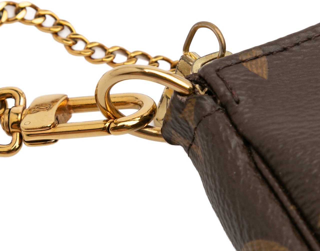 Louis Vuitton Monogram Mini Pochette Accessoires Bruin