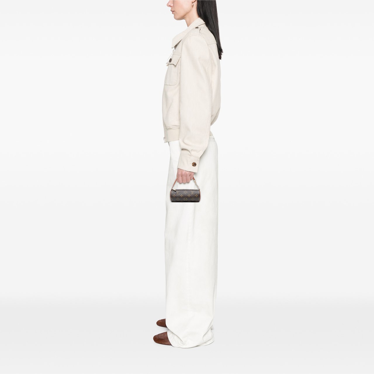 Louis Vuitton Monogram Papillon Pochette Bruin