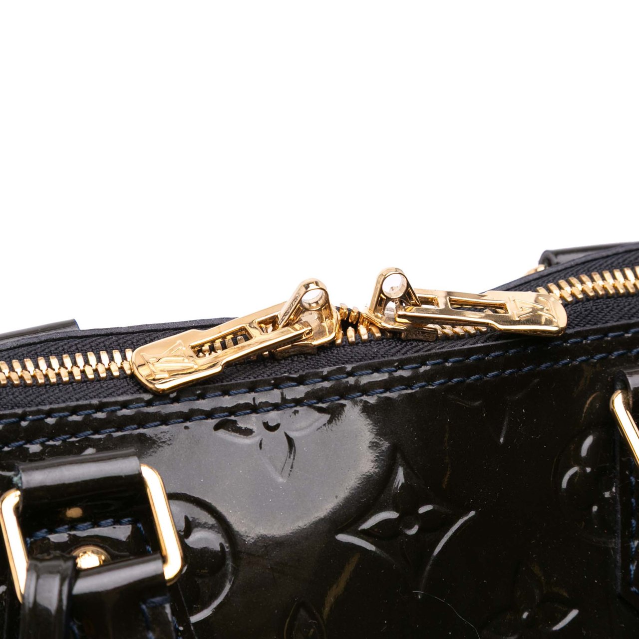 Louis Vuitton Monogram Vernis Alma PM Blauw