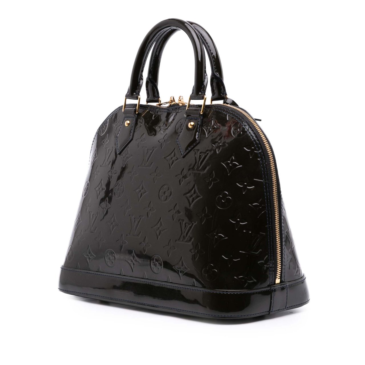 Louis Vuitton Monogram Vernis Alma PM Blauw