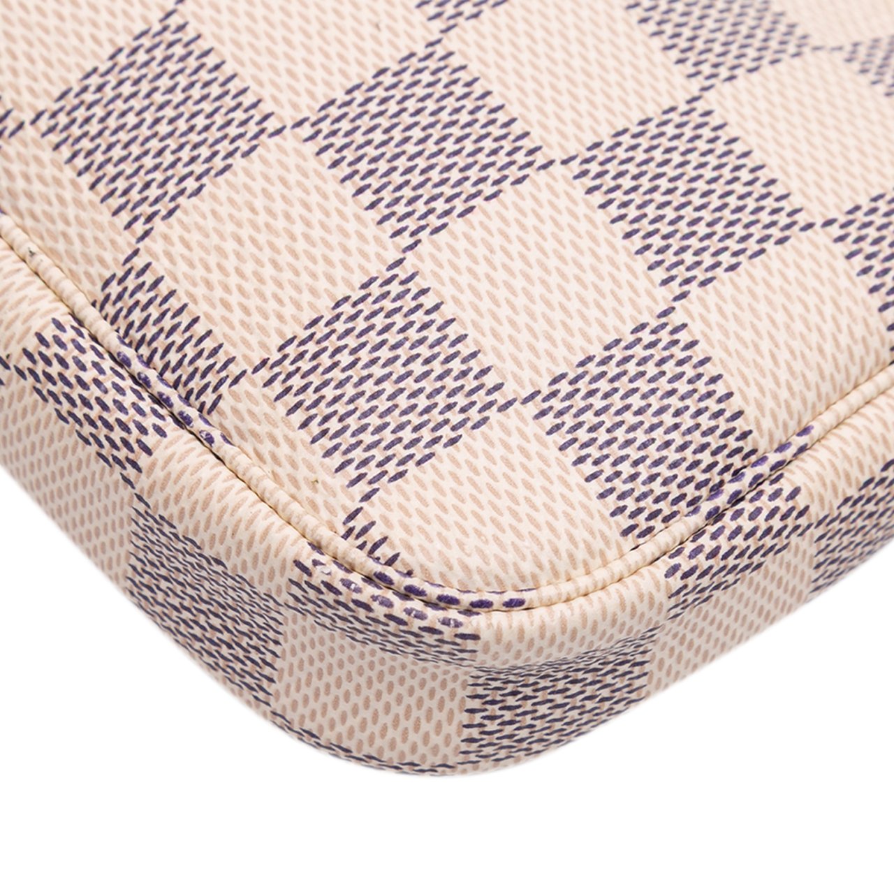 Louis Vuitton Damier Azur Mini Pochette Accessoires Wit