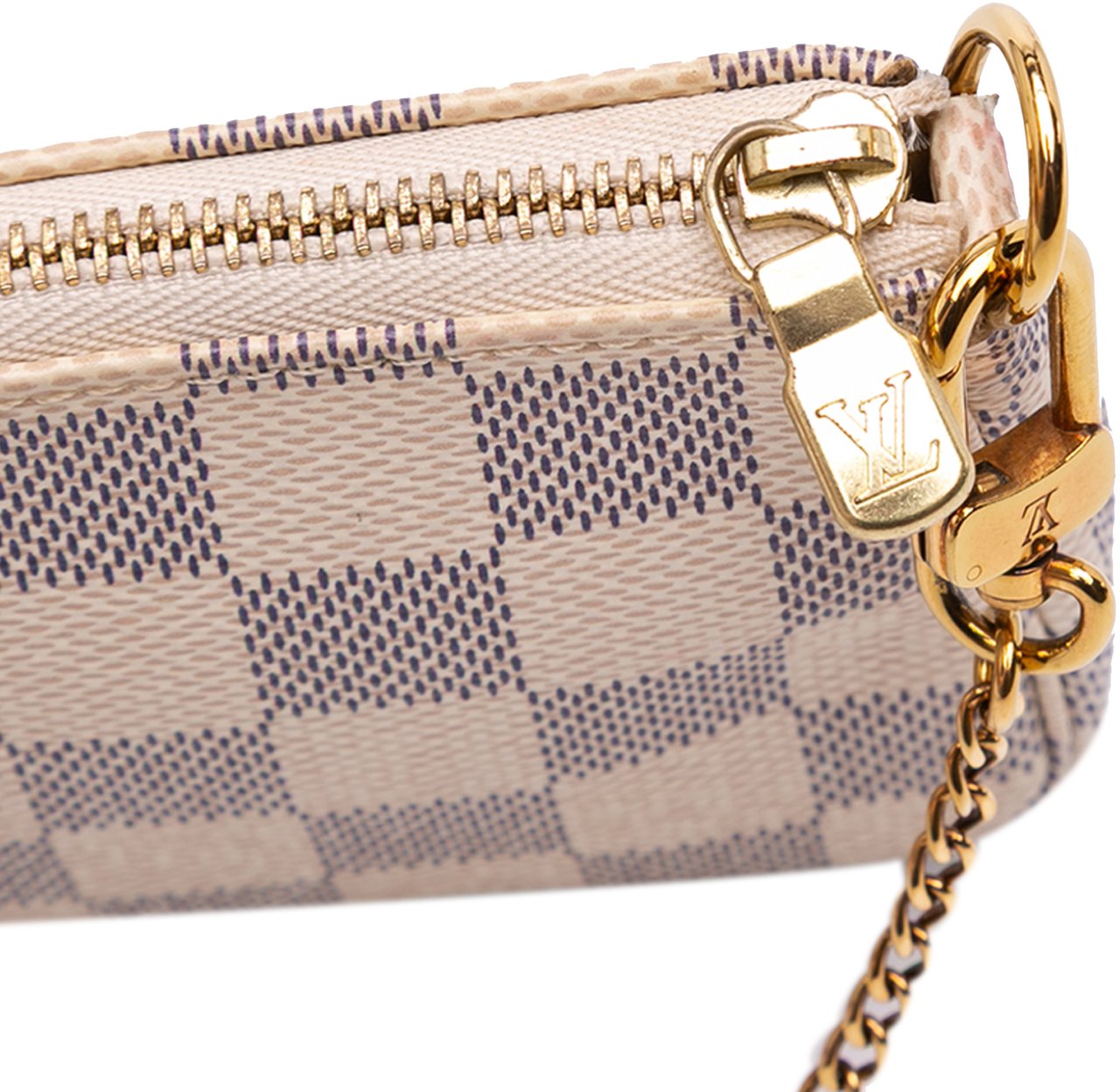 Louis Vuitton Damier Azur Mini Pochette Accessoires Wit