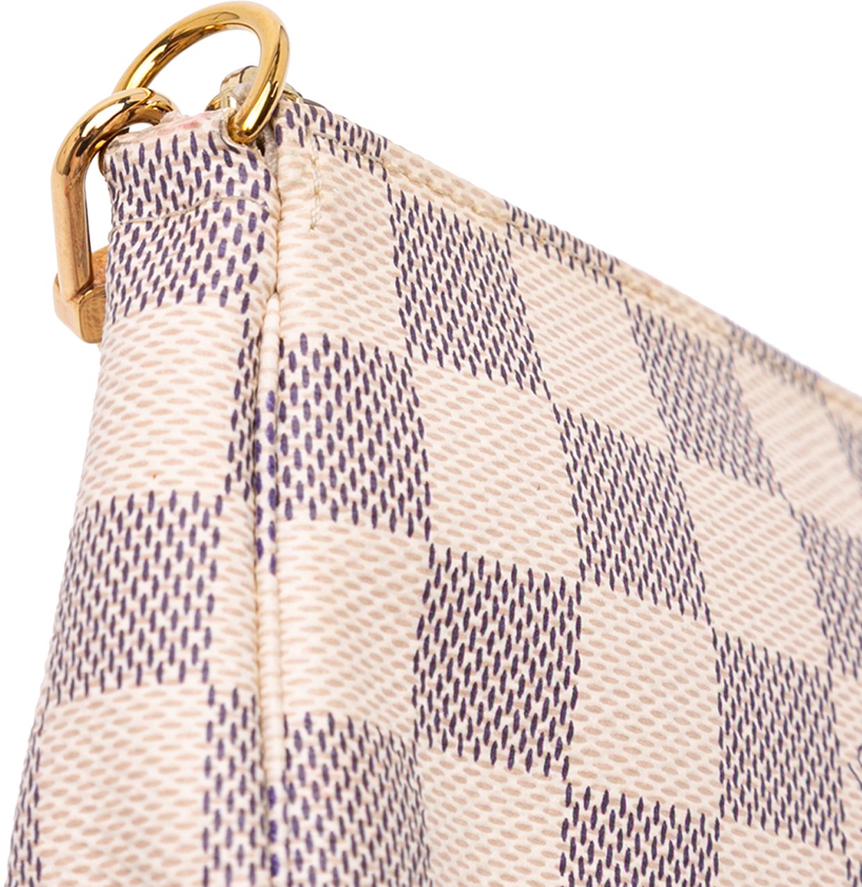 Louis Vuitton Damier Azur Mini Pochette Accessoires Wit