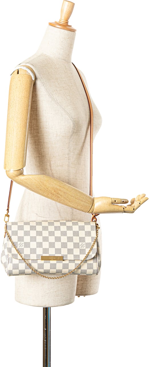 Louis Vuitton Damier Azur Favorite MM Wit