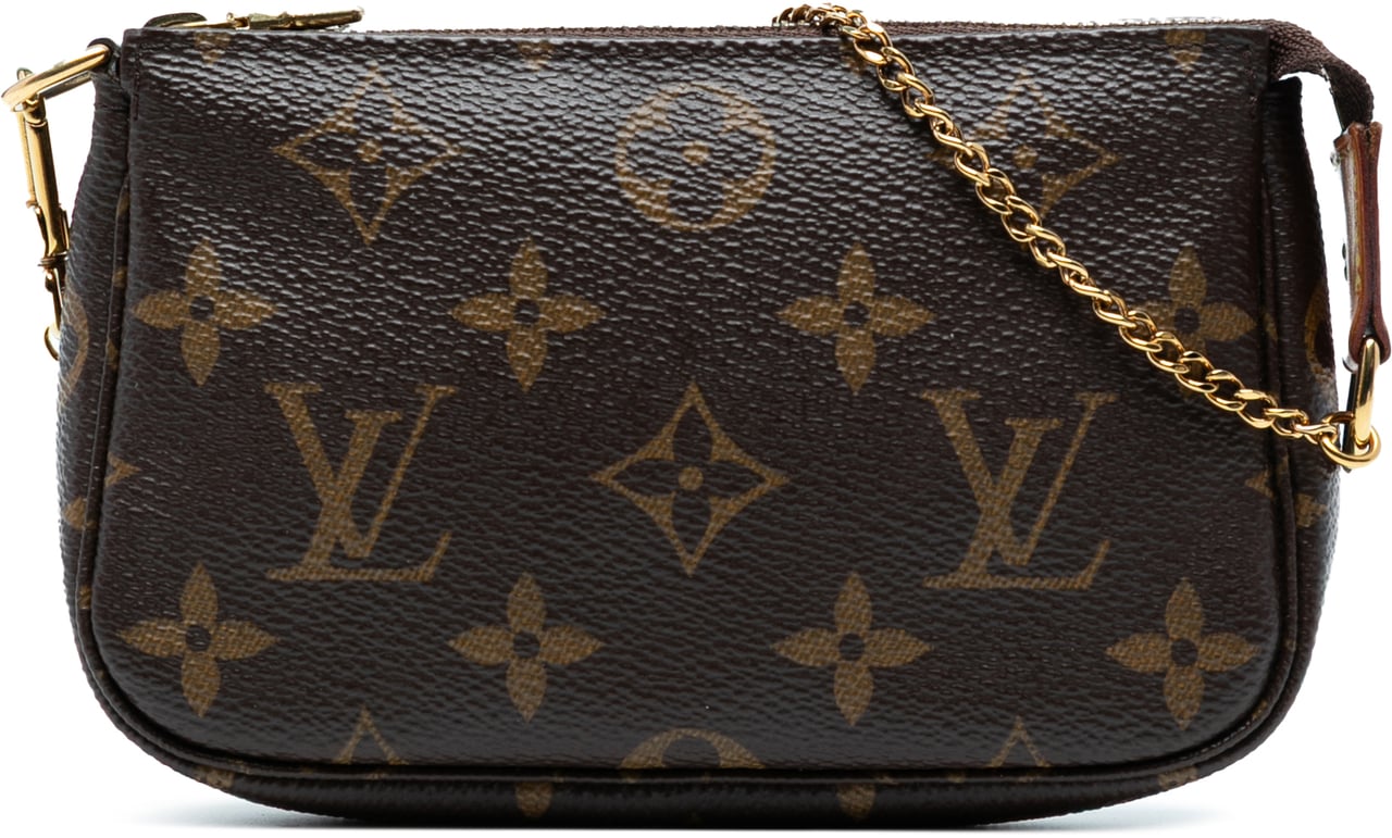 Louis Vuitton Monogram Mini Pochette Accessoires Bruin