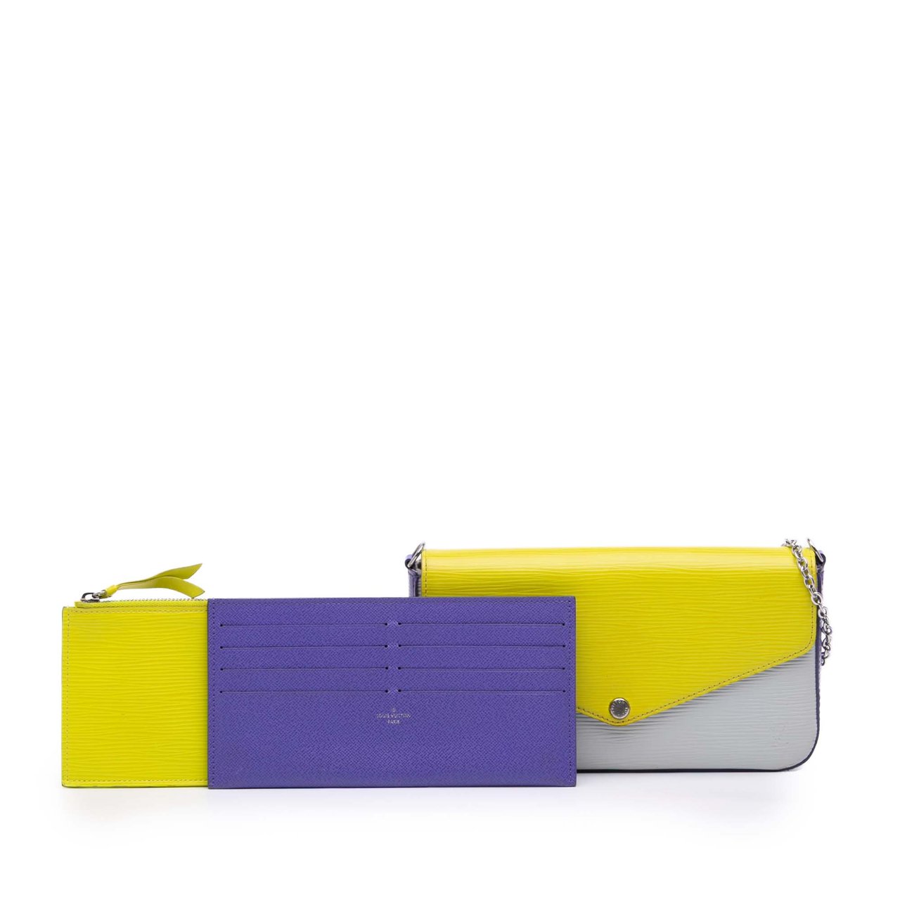 Louis Vuitton Epi Tricolor Pochette Felicie Geel