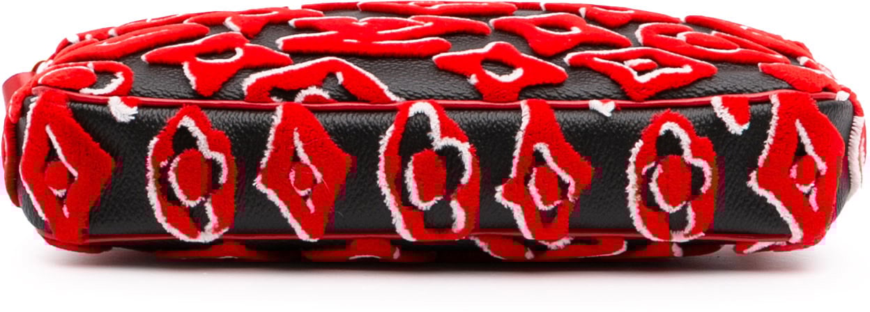 Louis Vuitton Urs Fischer Monogram Tuffetage Pochette Accessoires Rood