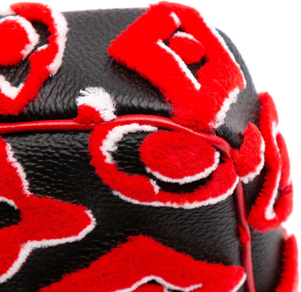 Louis Vuitton Urs Fischer Monogram Tuffetage Pochette Accessoires Rood