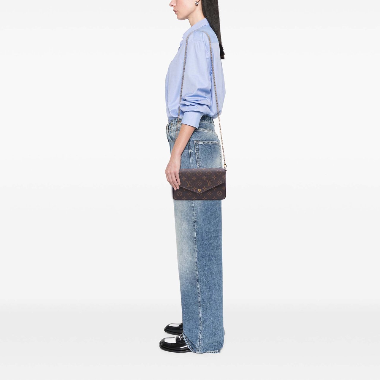 Louis Vuitton Monogram Pochette Felicie Bruin