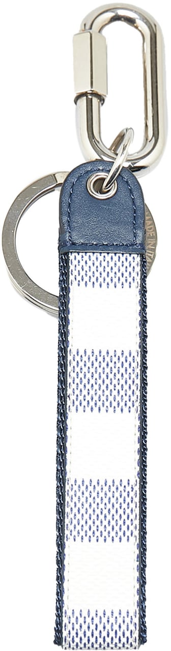 Louis Vuitton Damier Azur Coastline Matchpoint Dragonne Key Chain Wit