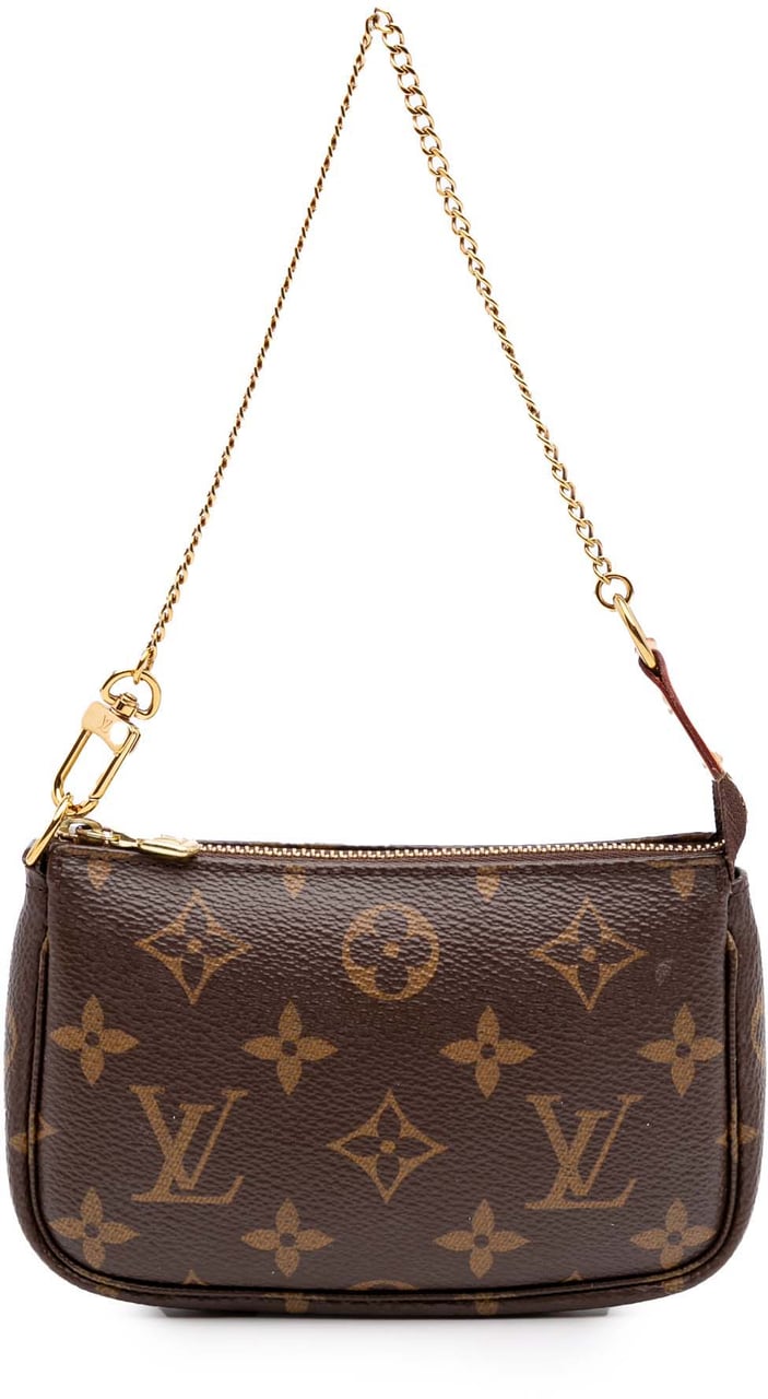 Louis Vuitton Monogram Mini Pochette Accessoires Bruin