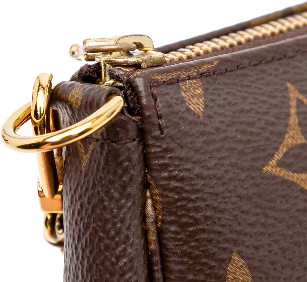 Louis Vuitton Monogram Mini Pochette Accessoires Bruin