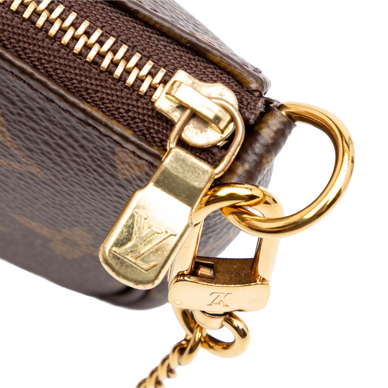 Louis Vuitton Monogram Mini Pochette Accessoires Bruin