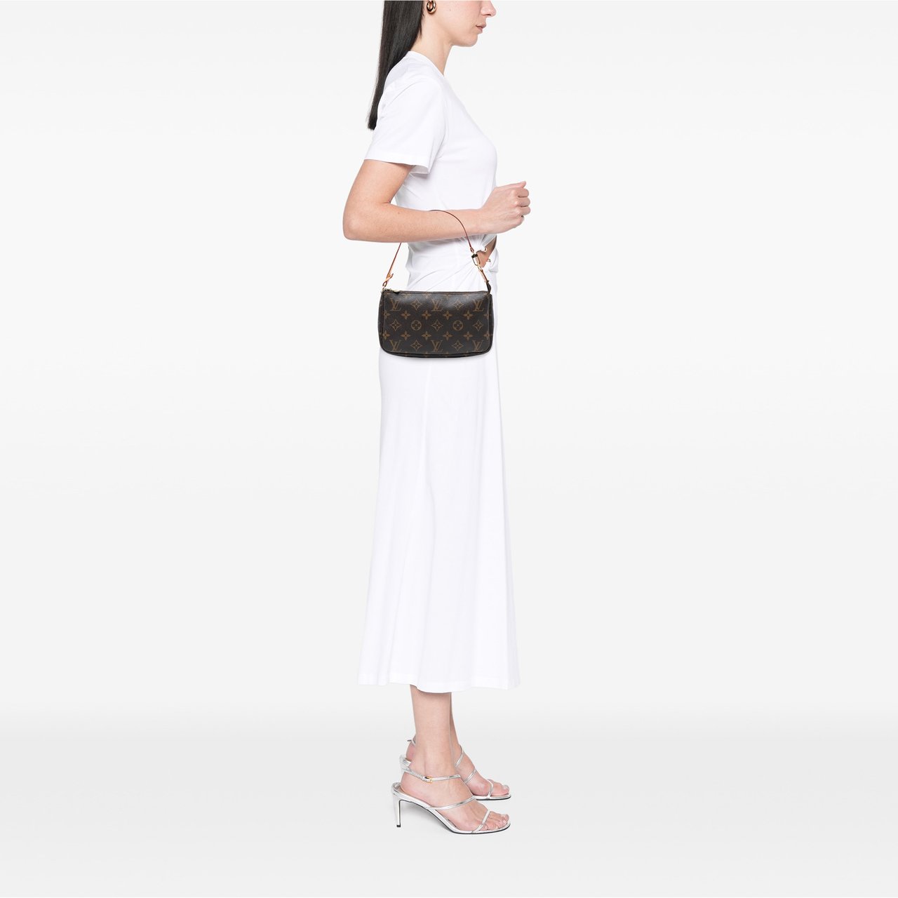 Louis Vuitton Monogram Pochette Accessoires Bruin