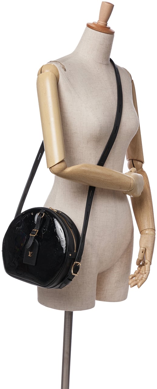 Louis Vuitton Monogram Vernis Boite Chapeau Souple MM Zwart