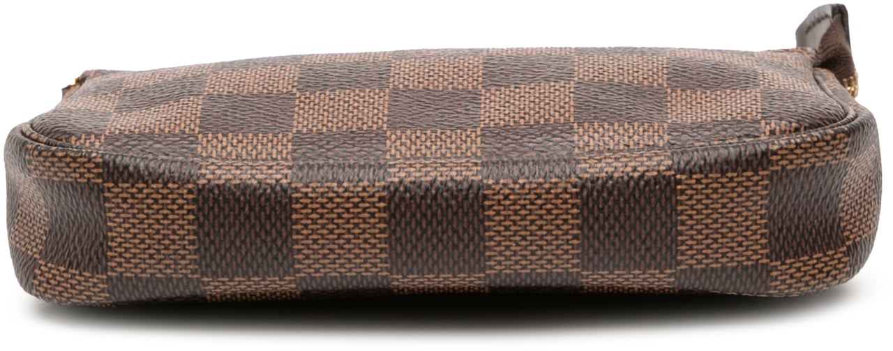 Louis Vuitton Damier Ebene Mini Pochette Accessoires Bruin
