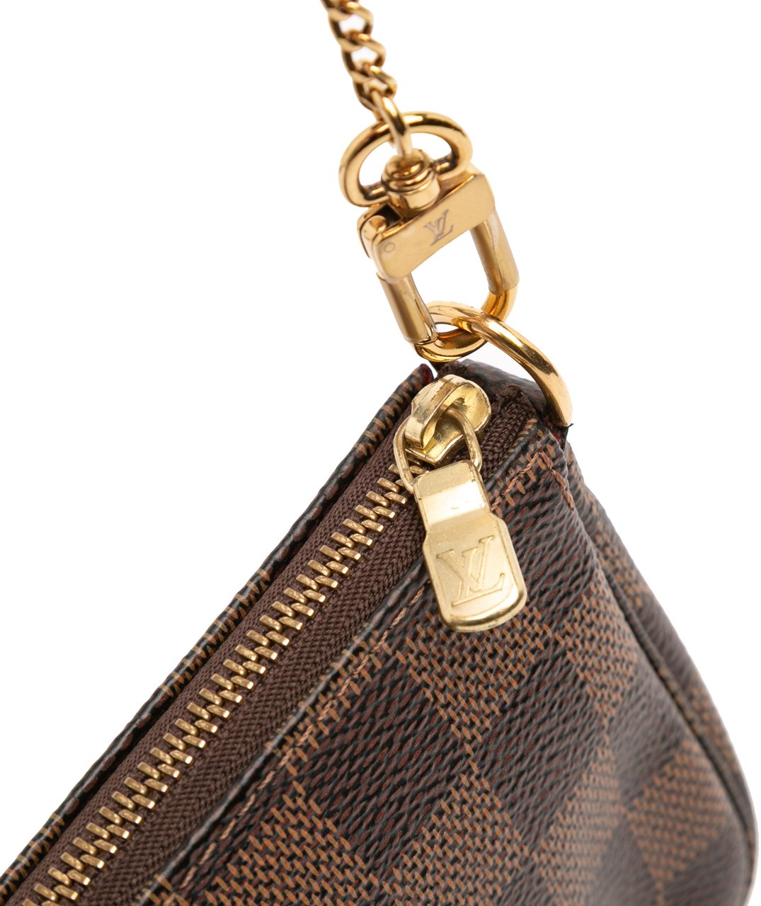 Louis Vuitton Damier Ebene Mini Pochette Accessoires Bruin