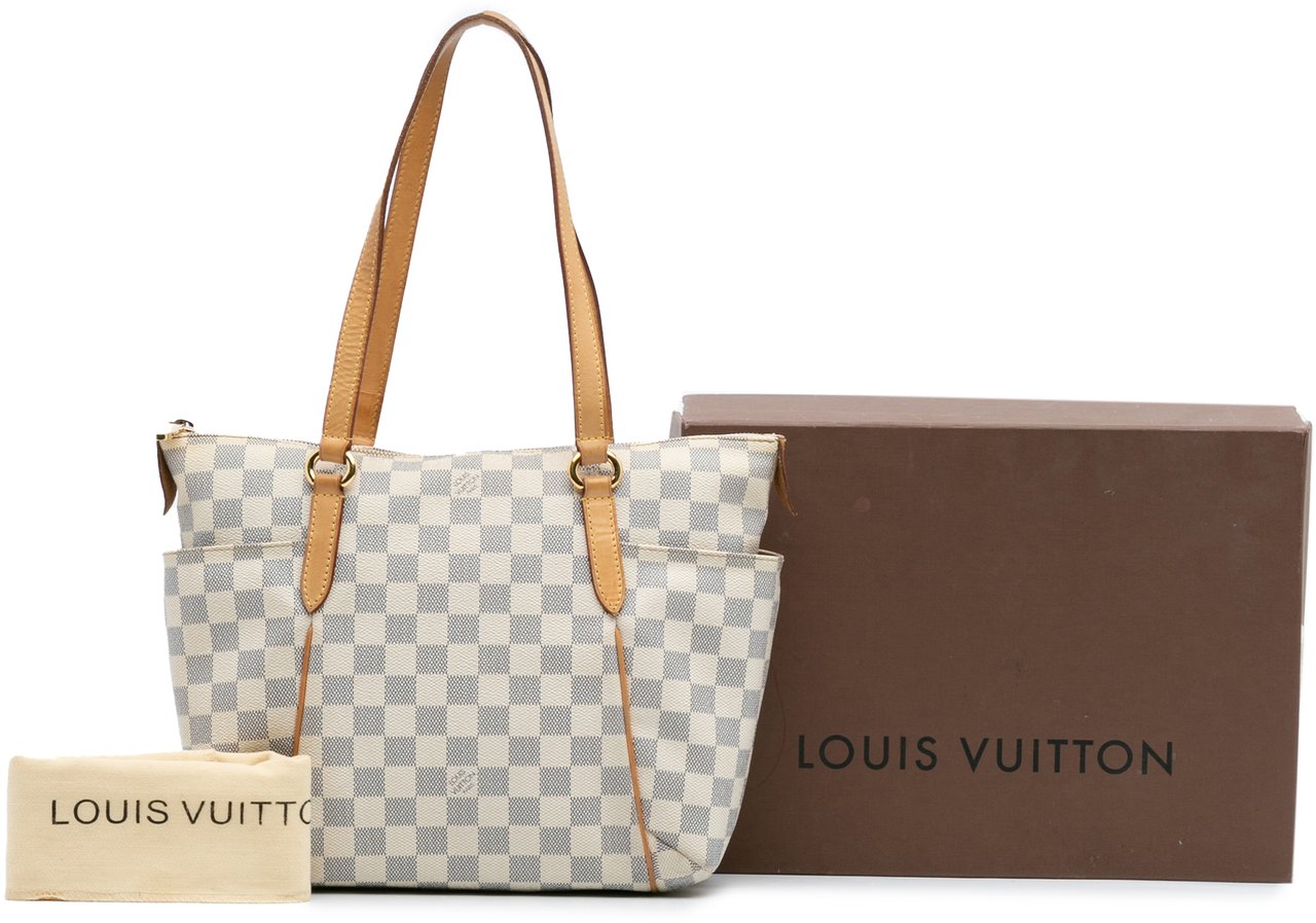 Louis Vuitton Damier Azur Totally PM Wit
