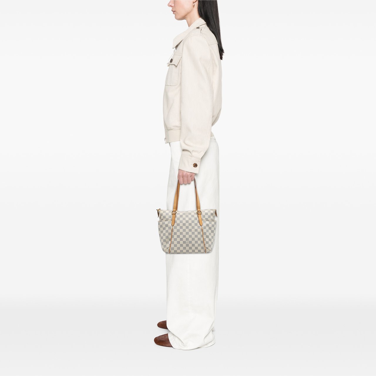 Louis Vuitton Damier Azur Totally PM Wit