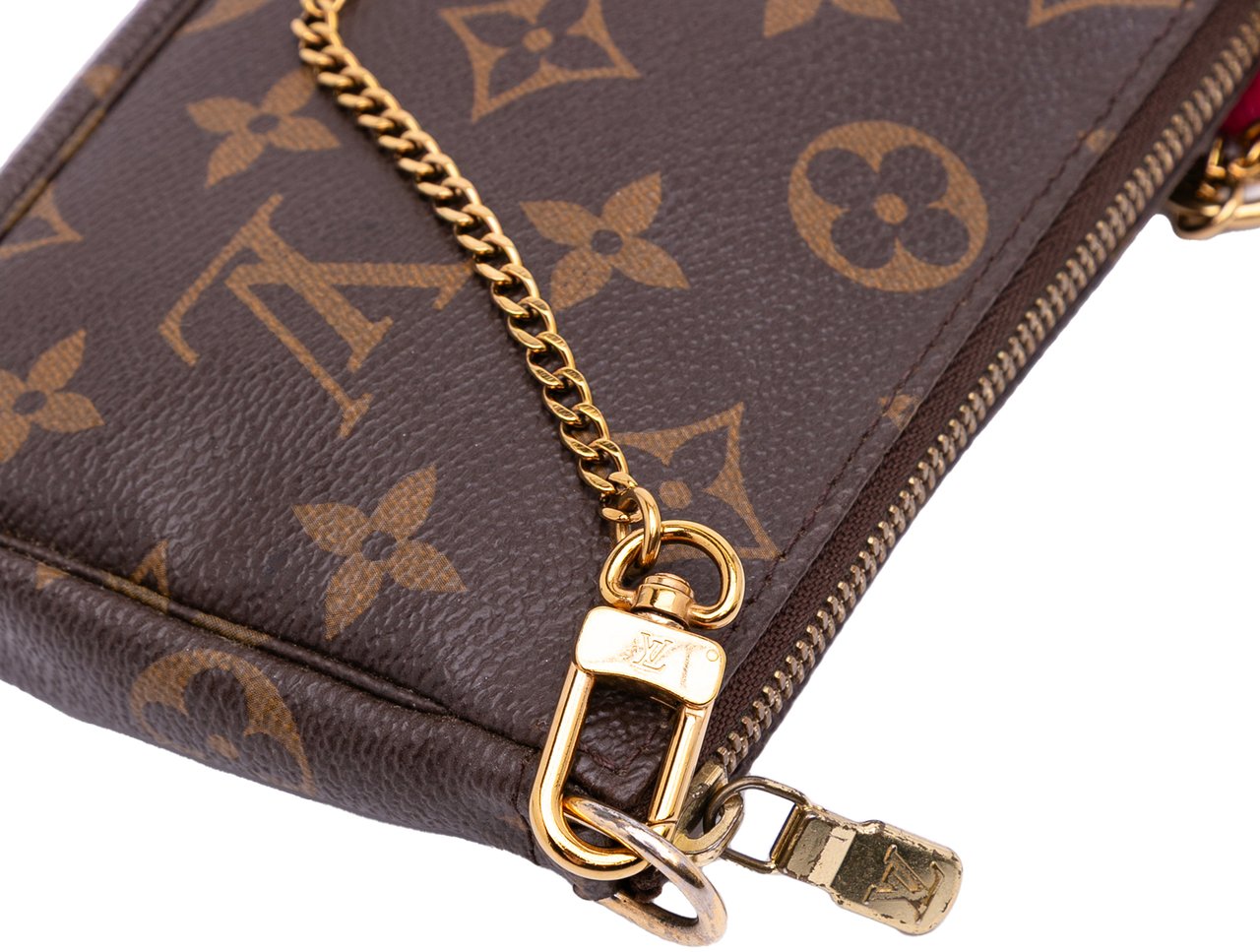 Louis Vuitton Monogram Giraffe Christmas Mini Pochette Accessoires Bruin